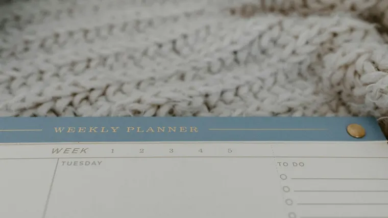 como montar uma agenda semanal de tarefas